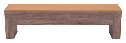 Banc de rangement Bonker (lot de 2) marron