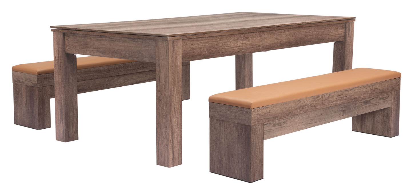 Banc de rangement Bonker (lot de 2) marron