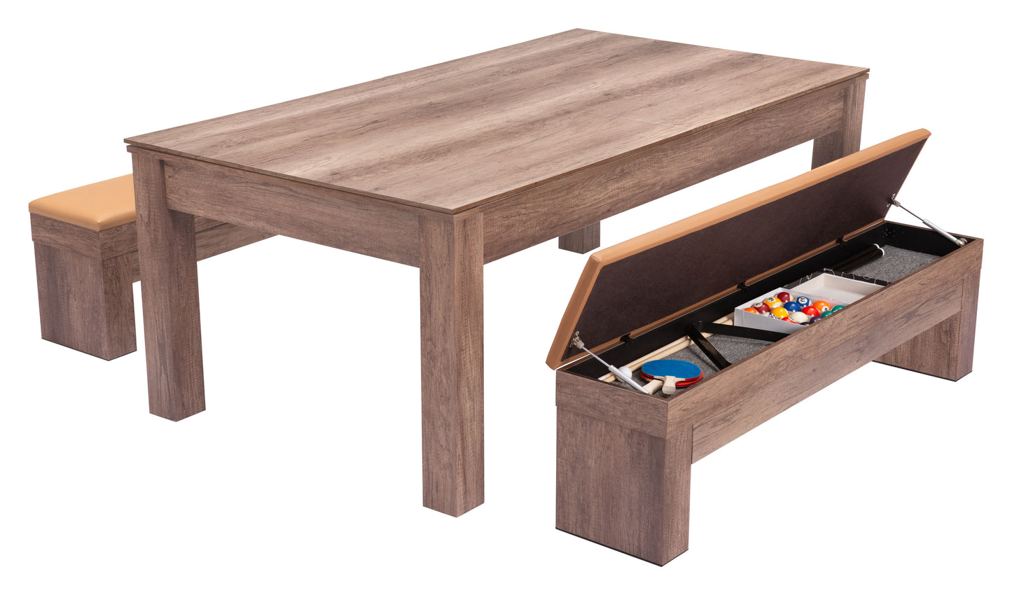 Banc de rangement Bonker (lot de 2) marron