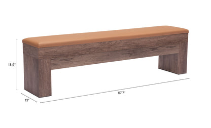 Banc de rangement Bonker (lot de 2) marron