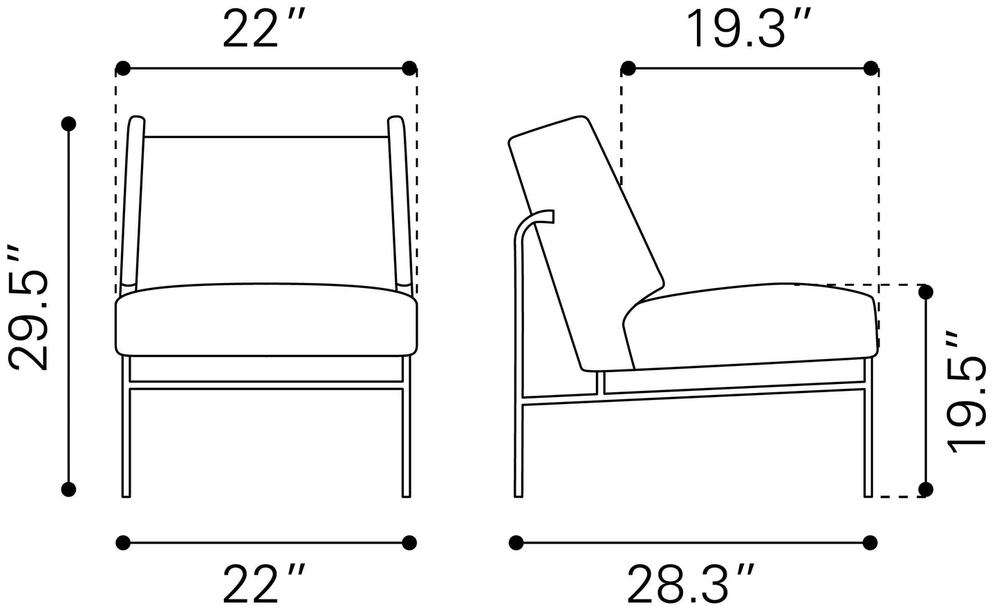 Accent Chair Brown - Modern & Ergonomic Seating for Home & Office