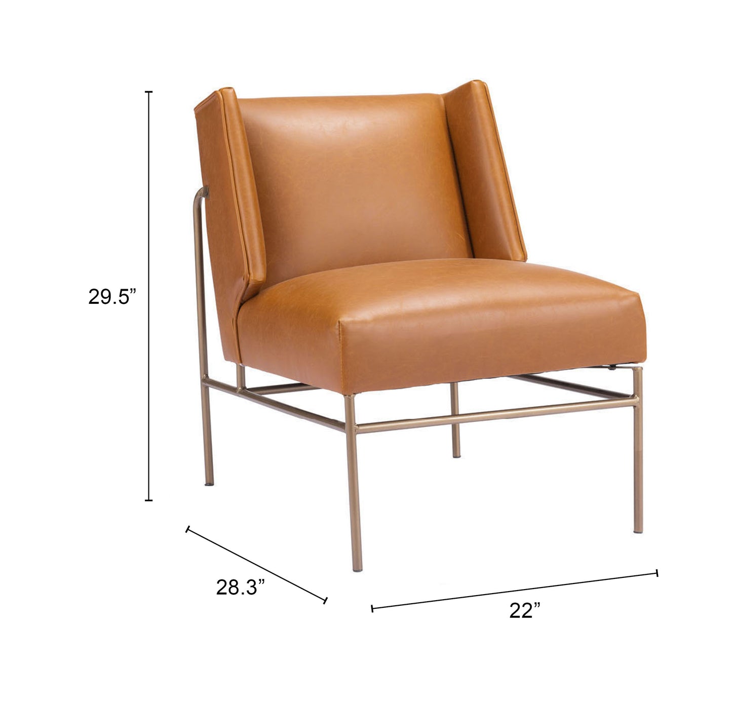 Accent Chair Brown - Modern & Ergonomic Seating for Home & Office