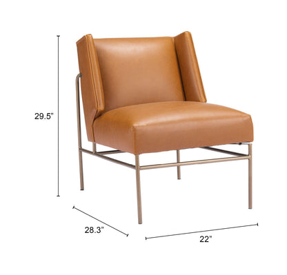 Accent Chair Brown - Modern & Ergonomic Seating for Home & Office