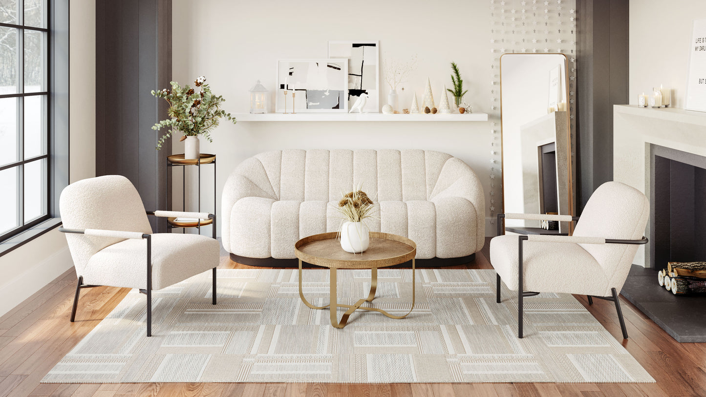 Accent Chair Ivory - Modern & Ergonomic Seating for Home & Office