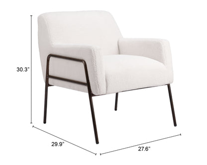 Accent Chair Cream - Modern & Ergonomic Seating for Home & Office