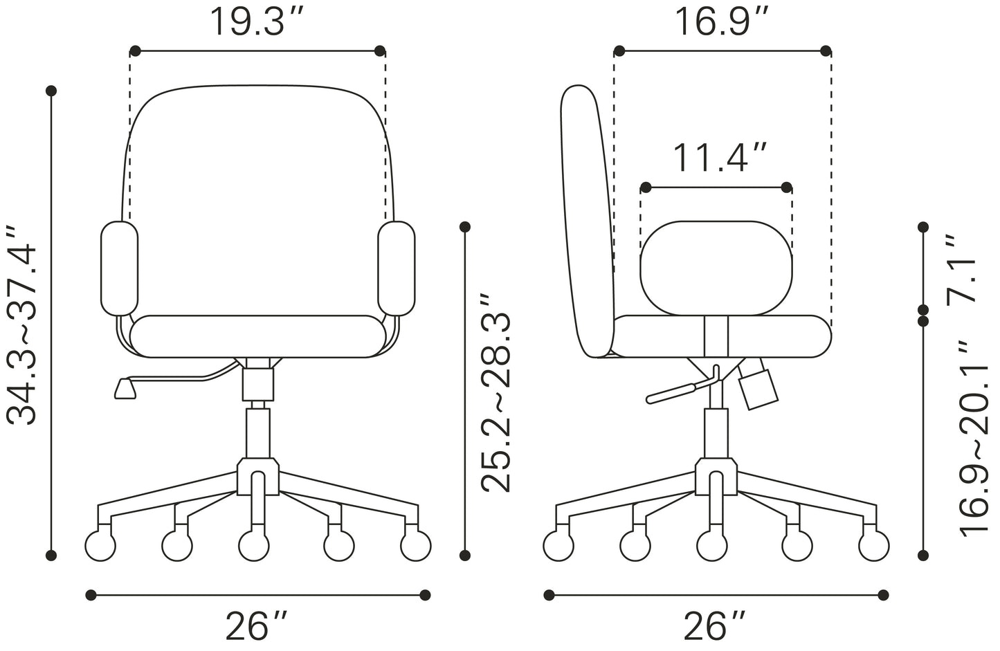 Office Chair Beige - Modern & Ergonomic Seating for Home & Office