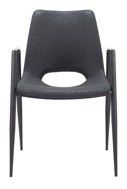 Dining Chair (Set of 2) Black - Modern & Ergonomic Seating for Home & Office