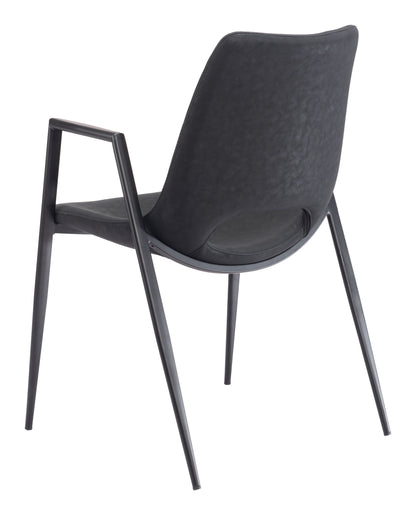 Dining Chair (Set of 2) Black - Modern & Ergonomic Seating for Home & Office