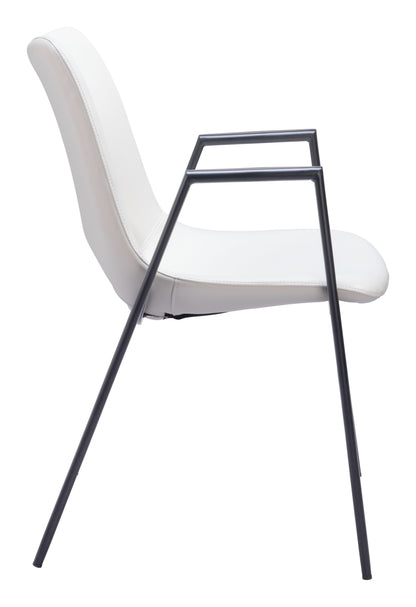 Dining Chair (Set of 2) White - Modern & Ergonomic Seating for Home & Office