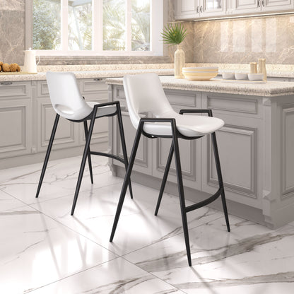 Counter Stool (Set of 2) White - Premium Quality & Stylish Design for Your Home