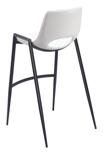 Tabouret de bar Desi (lot de 2) blanc
