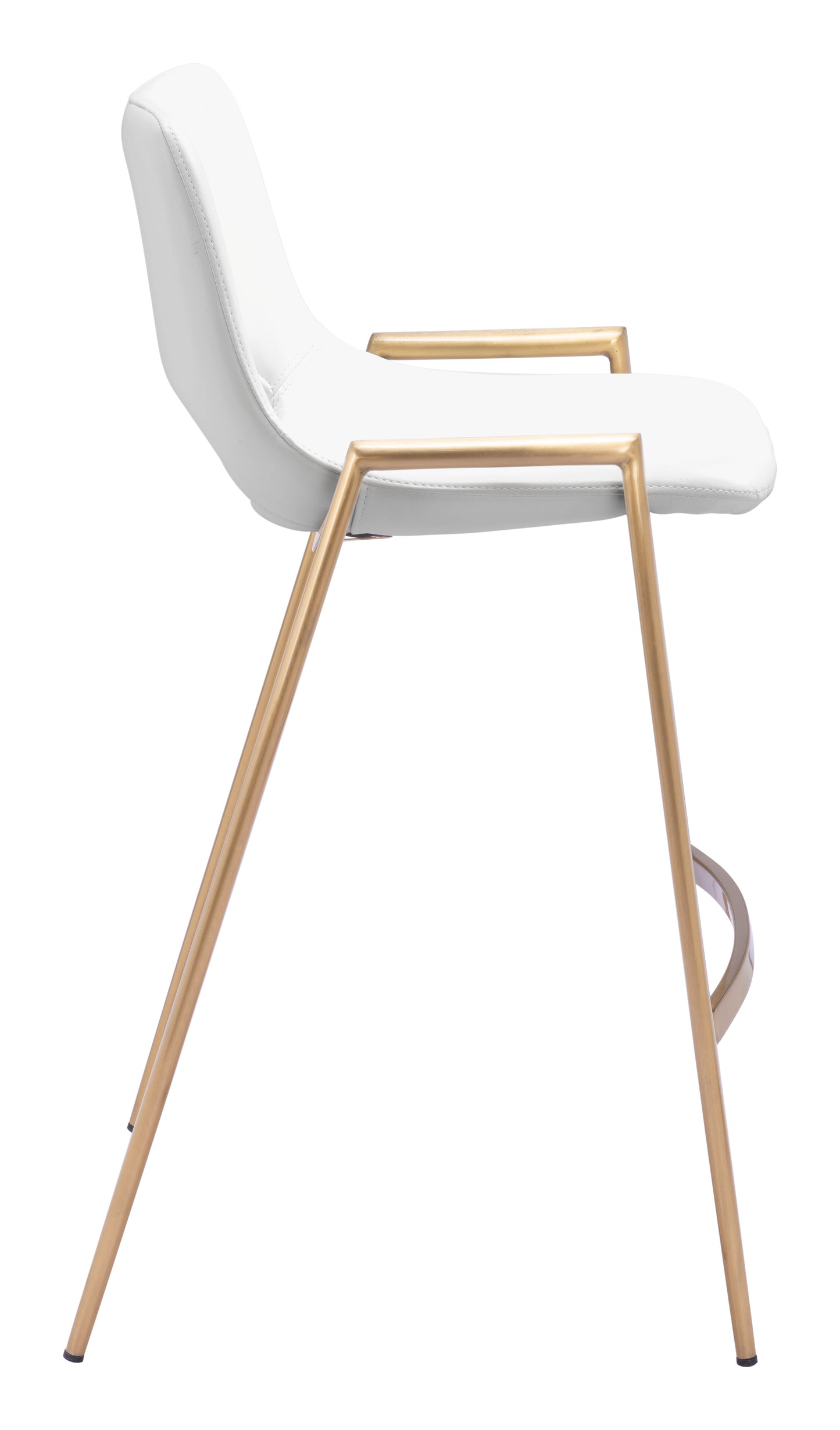 Counter Stool (Set of 2) White & Gold - Premium Quality & Stylish Design for Your Home