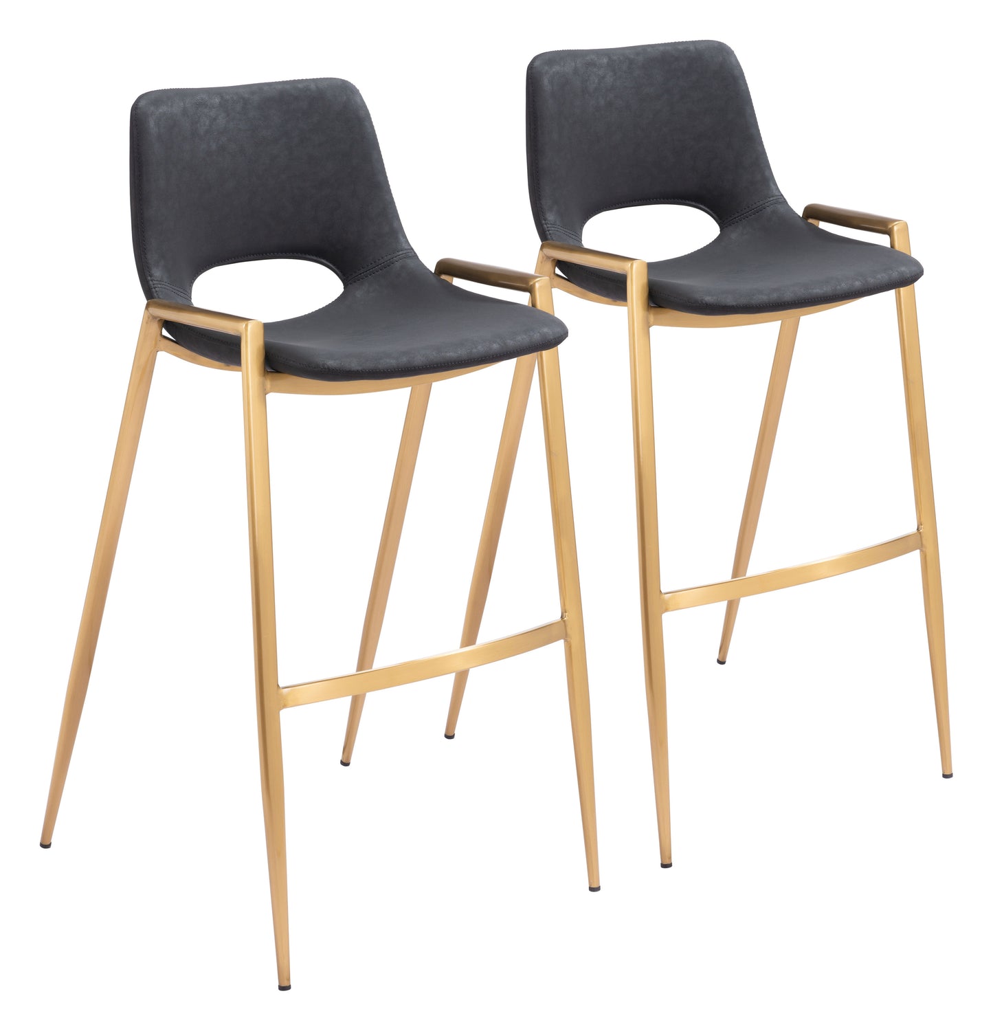 Barstool (Set of 2) Black & Gold - Premium Quality & Stylish Design for Your Home