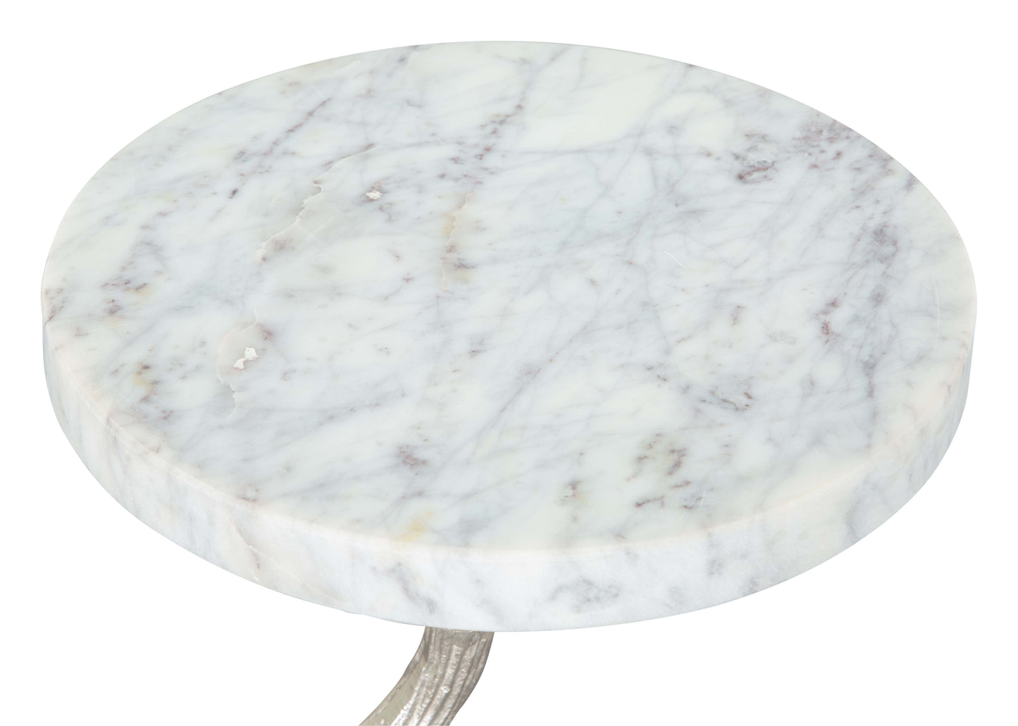 Side Table White & Silver - Elegant & Durable Dining Table for Stylish Spaces