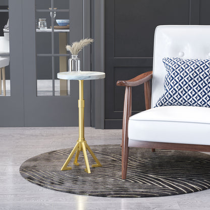 Side Table White & Gold - Elegant & Durable Dining Table for Stylish Spaces