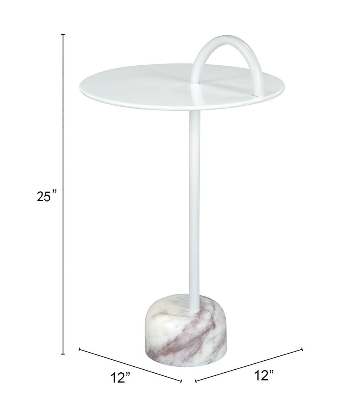 Table d'appoint Will blanche