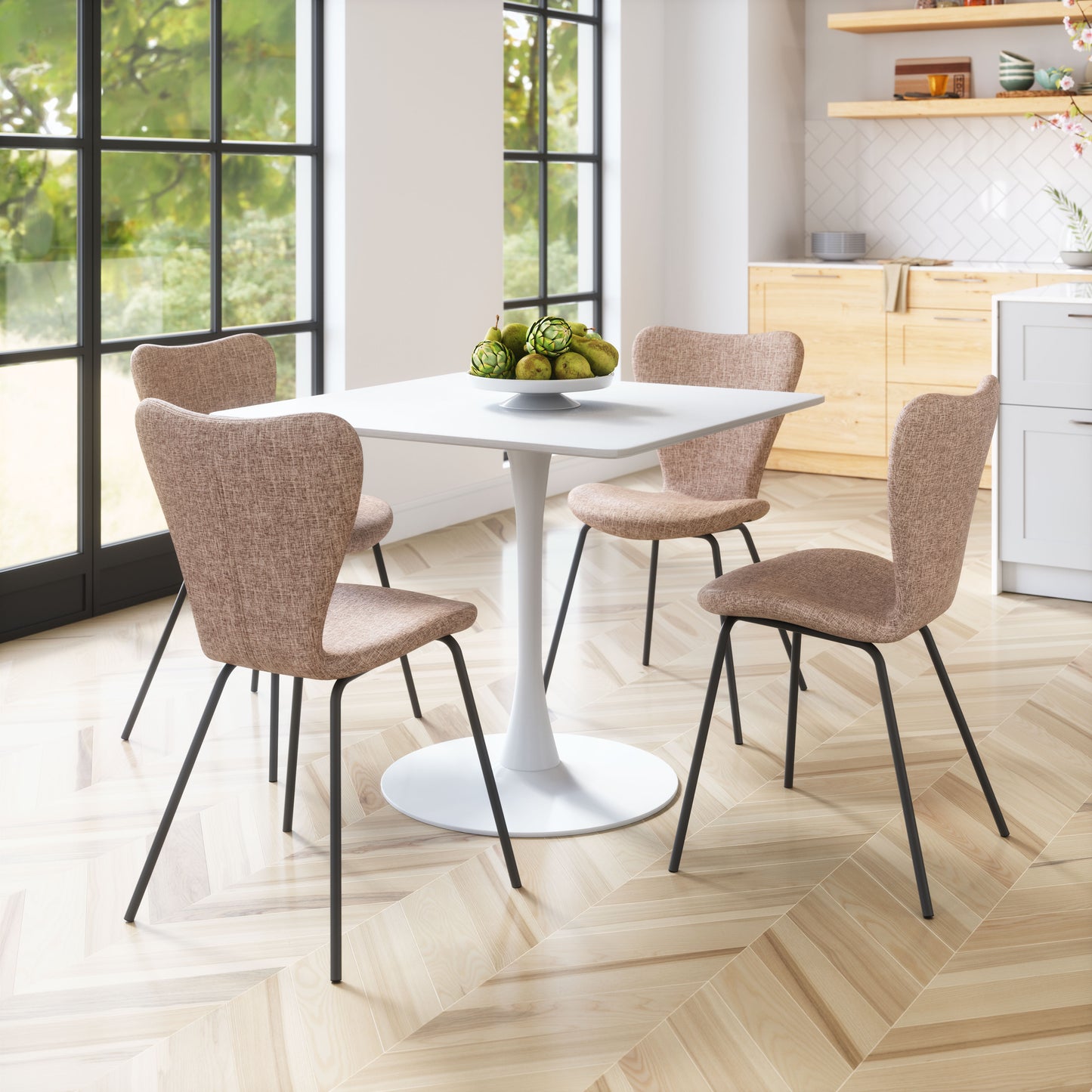Dining Chair (Set of 2) Brown - Modern & Ergonomic Seating for Home & Office