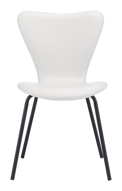 Dining Chair (Set of 2) White - Modern & Ergonomic Seating for Home & Office