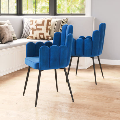 Chaise de salle à manger Noosa (lot de 2) bleu marine