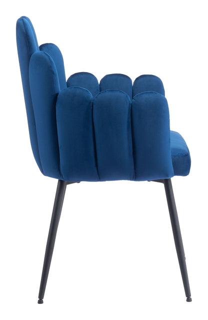 Chaise de salle à manger Noosa (lot de 2) bleu marine