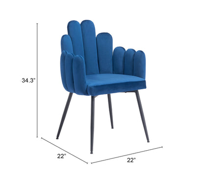 Chaise de salle à manger Noosa (lot de 2) bleu marine