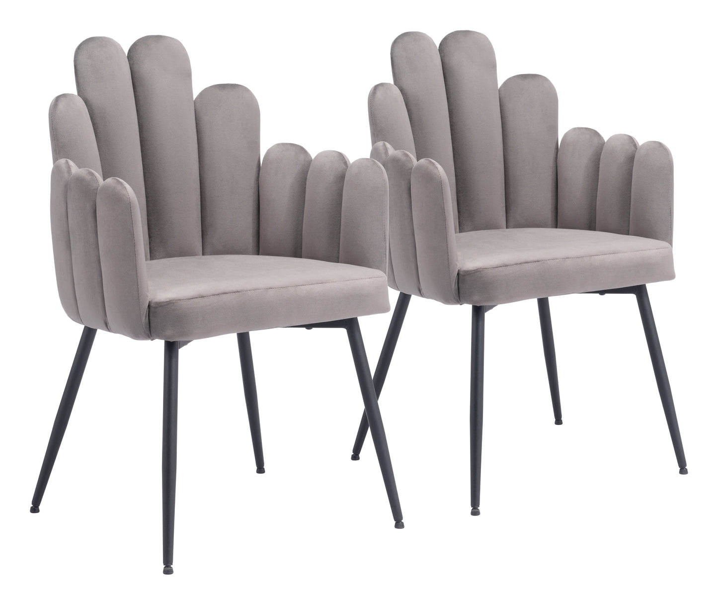 Dining Chair (Set of 2) Gray - Modern & Ergonomic Seating for Home & Office