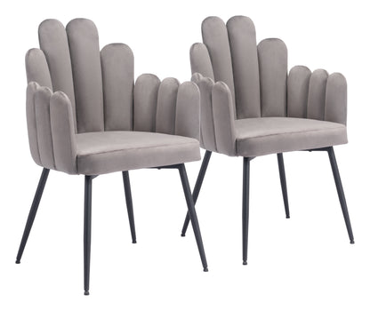 Dining Chair (Set of 2) Gray - Modern & Ergonomic Seating for Home & Office
