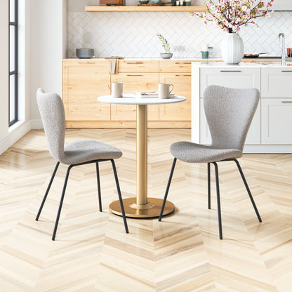 Dining Chair (Set of 2) Light Gray - Modern & Ergonomic Seating for Home & Office
