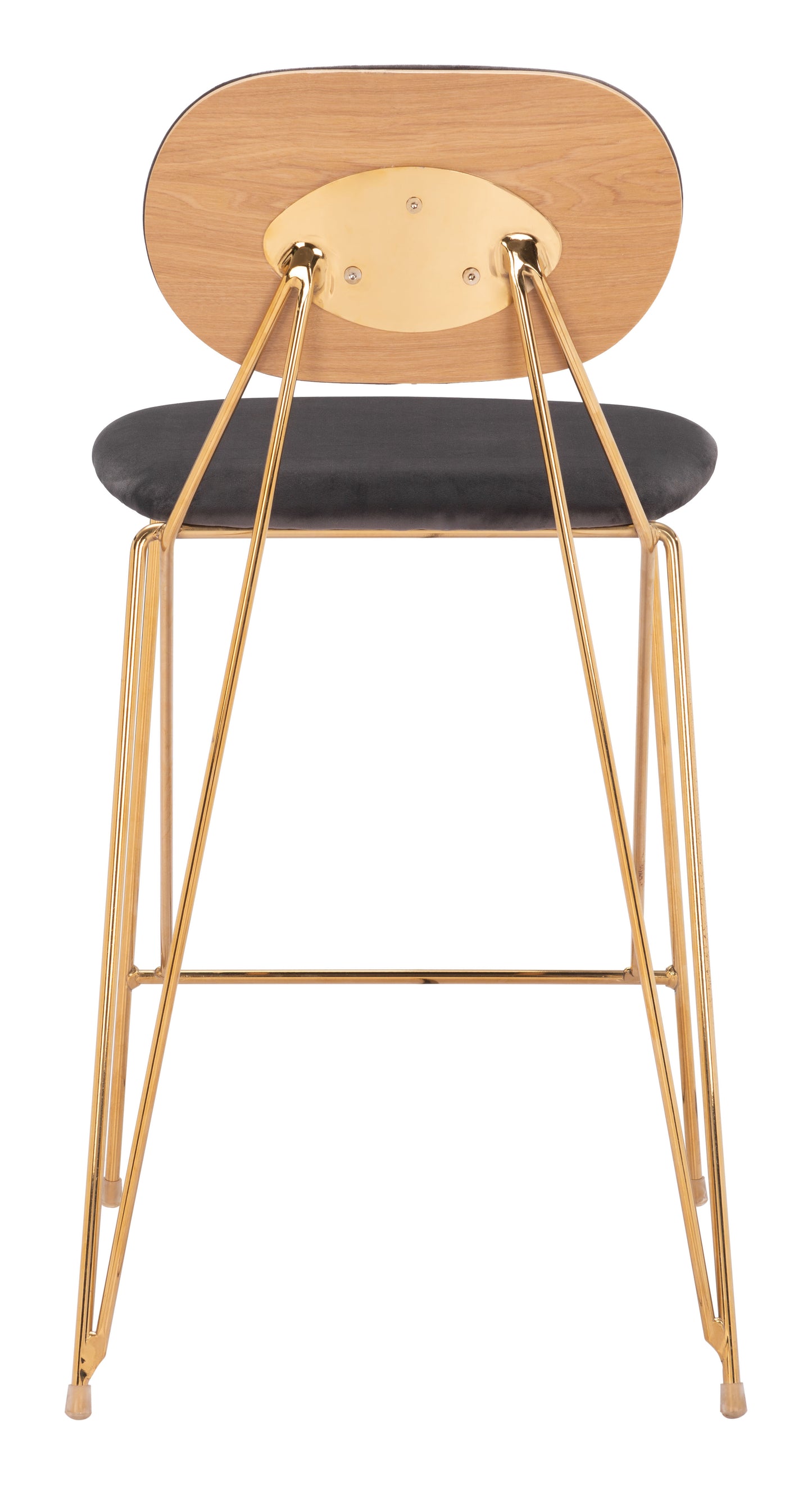 Counter Stool (Set of 2) Gray & Gold - Premium Quality & Stylish Design for Your Home