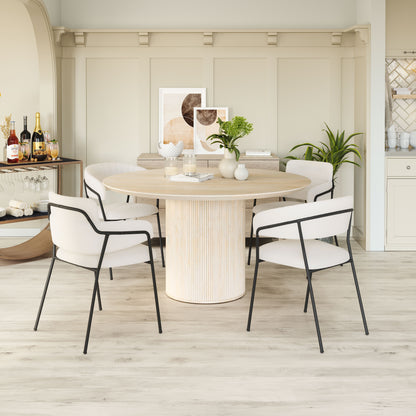Dining Chair (Set of 2) Cream - Modern & Ergonomic Seating for Home & Office