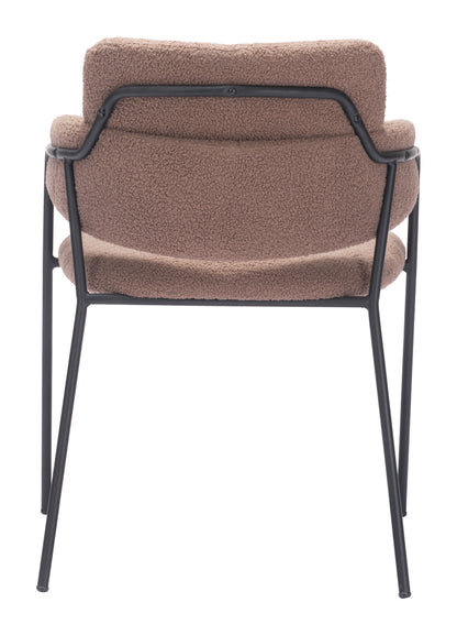 Chaise de salle à manger Marcel (lot de 2) marron