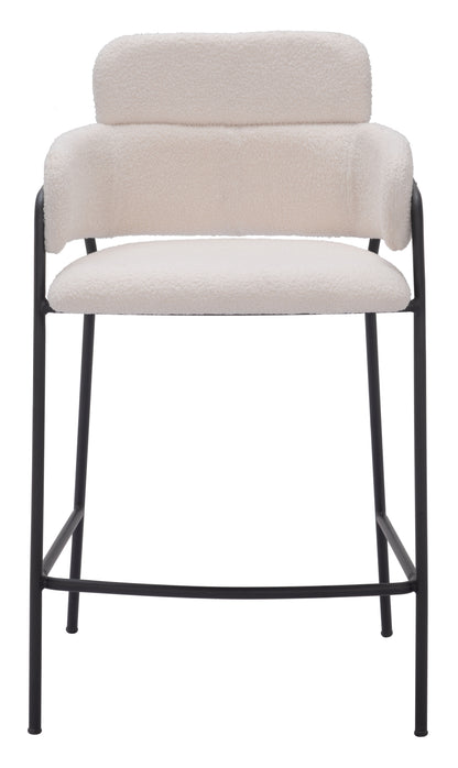 Tabouret de comptoir Marcel (lot de 2) Crème
