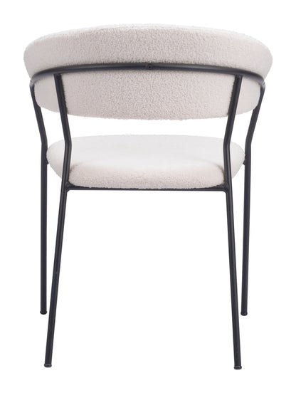 Dining Chair (Set of 2) Cream - Modern & Ergonomic Seating for Home & Office