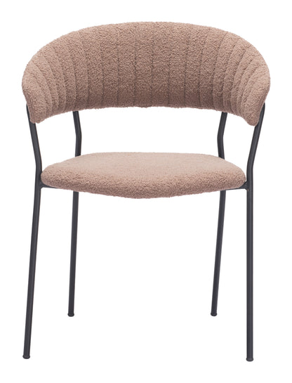 Chaise de salle à manger Joséphine (lot de 2) marron