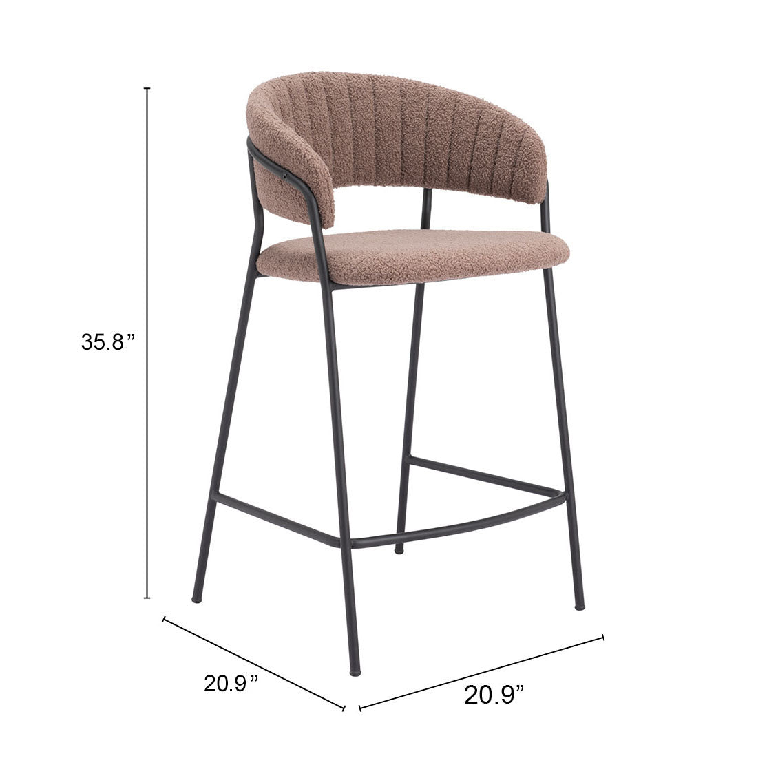 Counter Stool (Set of 2) Brown - Premium Quality & Stylish Design for Your Home
