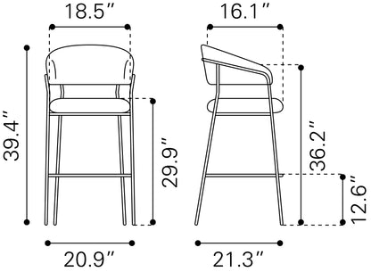 Barstool (Set of 2) Brown - Premium Quality & Stylish Design for Your Home