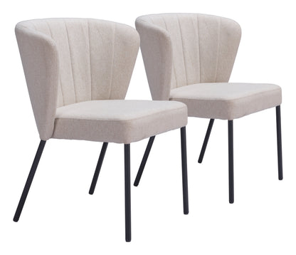 Chaise de salle à manger Aimee (lot de 2) beige