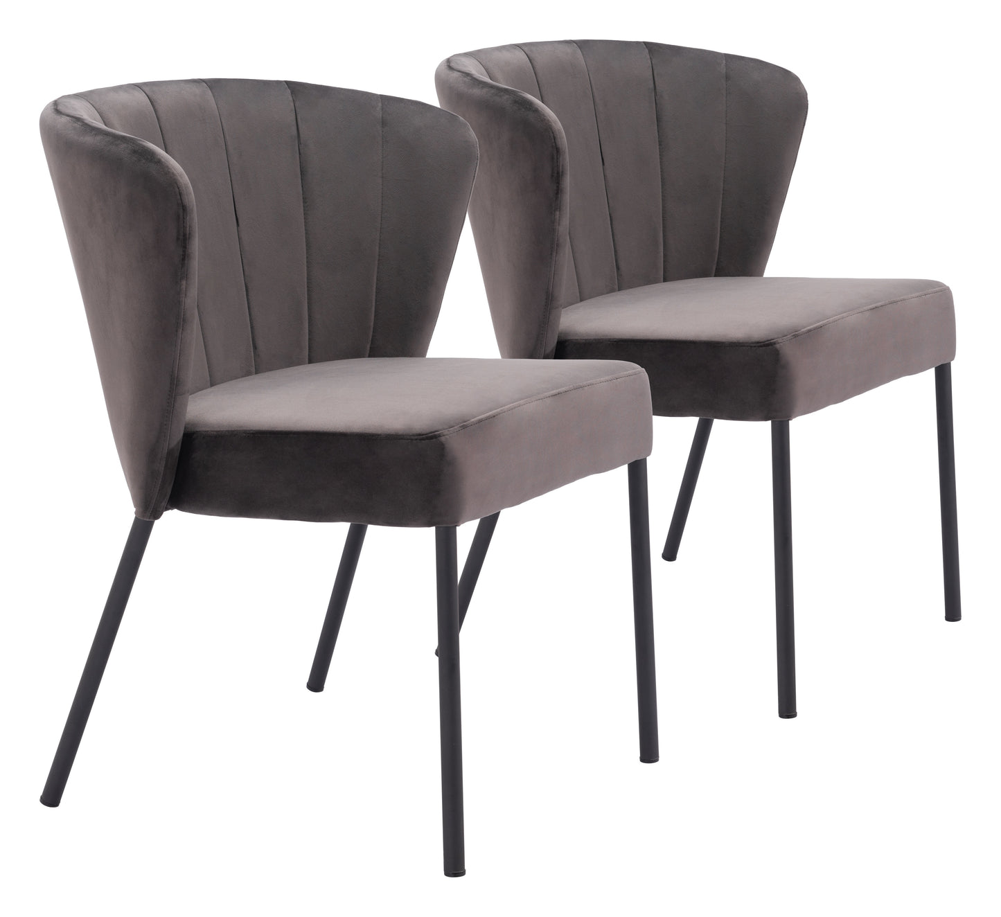 Dining Chair (Set of 2) Gray - Modern & Ergonomic Seating for Home & Office
