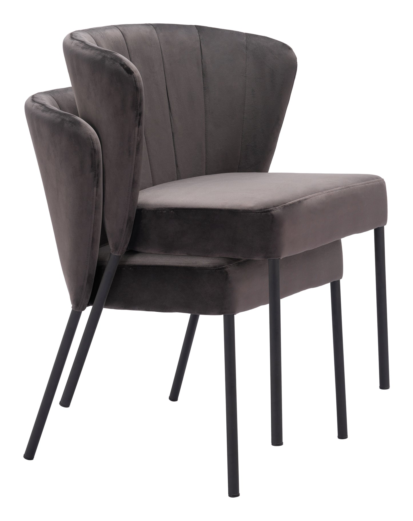 Dining Chair (Set of 2) Gray - Modern & Ergonomic Seating for Home & Office
