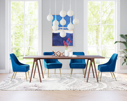Dining Chair Navy Blue & Gold - Modern & Ergonomic Seating for Home & Office