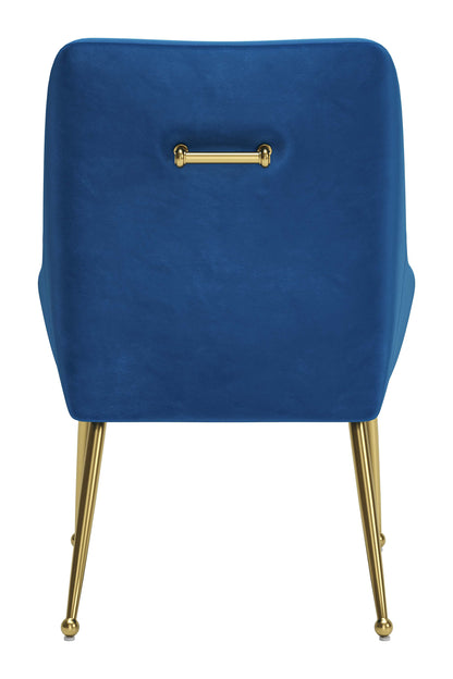 Dining Chair Navy Blue & Gold - Modern & Ergonomic Seating for Home & Office