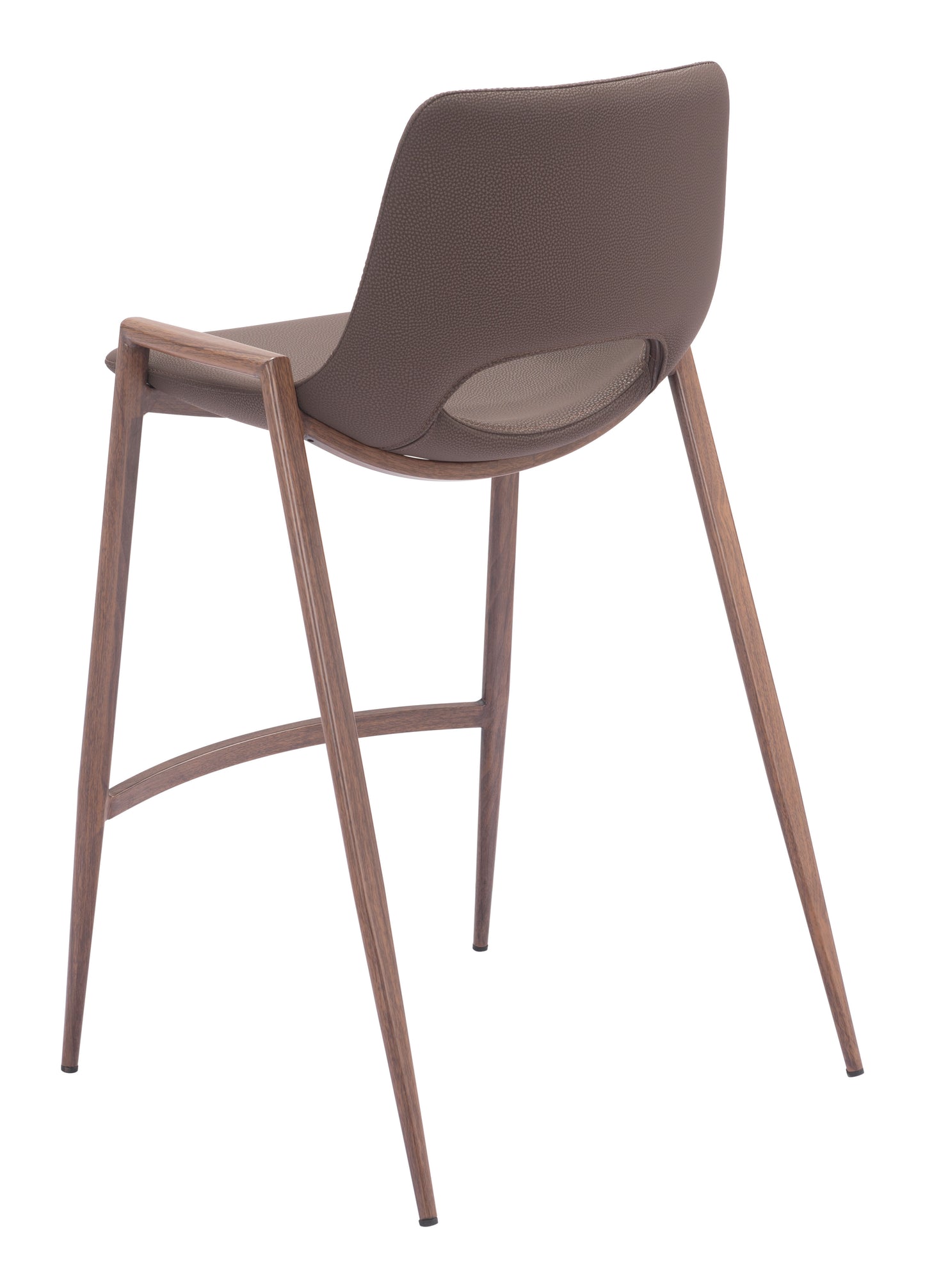 Tabouret de bar Desi (lot de 2) marron et noyer
