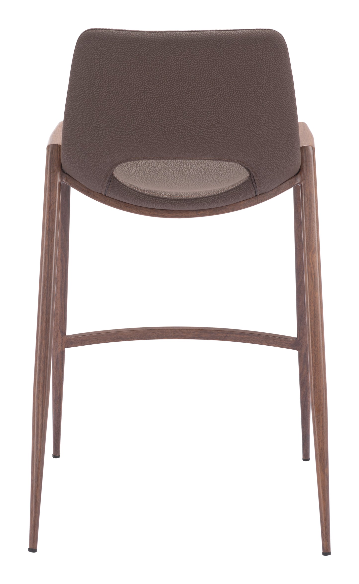 Tabouret de bar Desi (lot de 2) marron et noyer