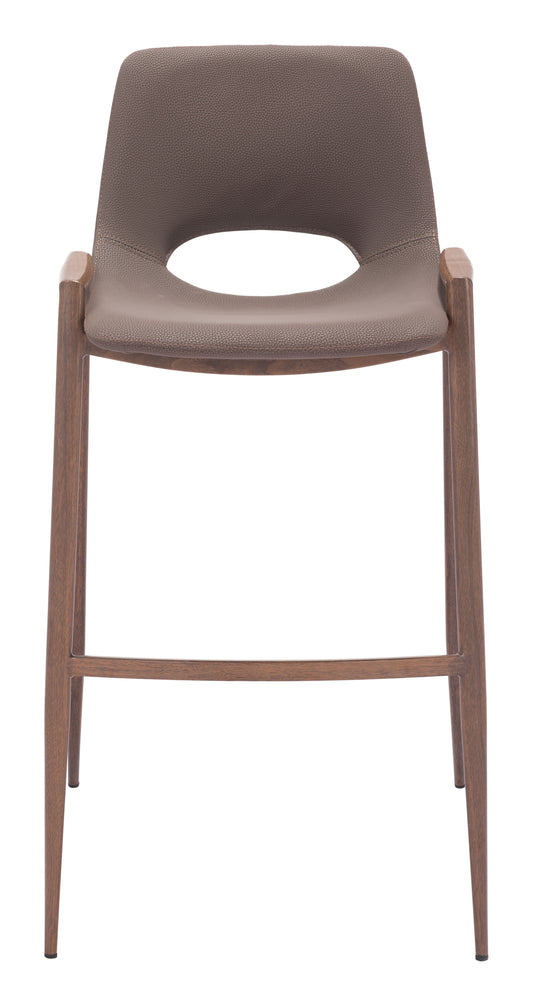 Barstool (Set of 2) Brown & Walnut - Premium Quality & Stylish Design for Your Home