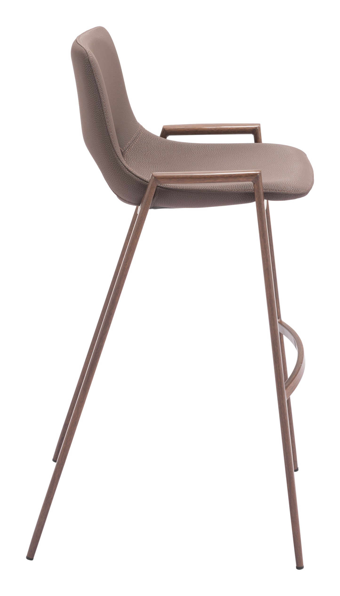 Tabouret de bar Desi (lot de 2) marron et noyer