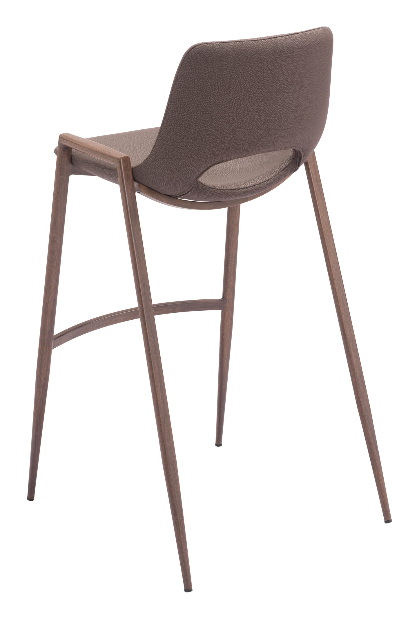 Tabouret de bar Desi (lot de 2) marron et noyer