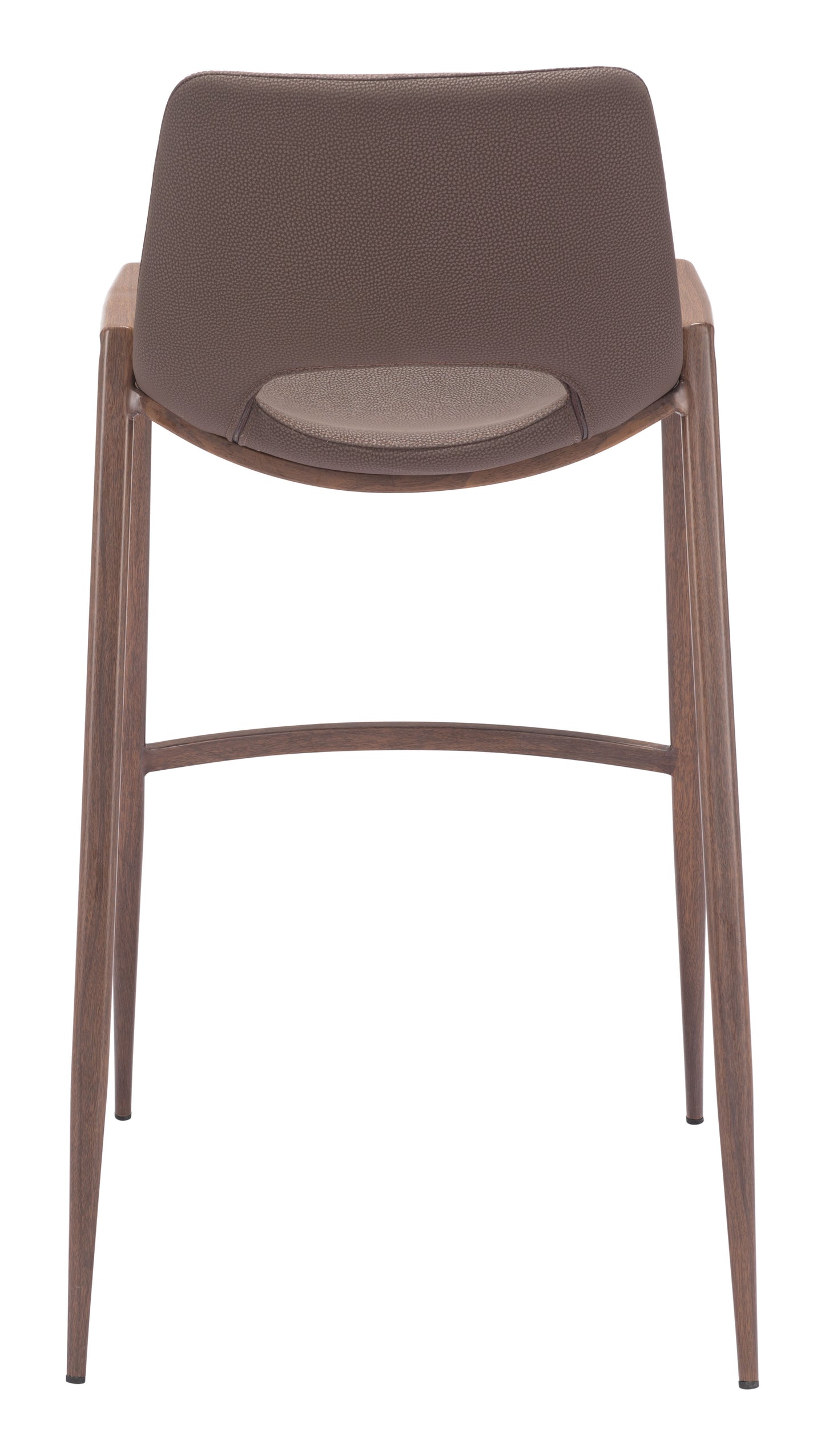 Tabouret de bar Desi (lot de 2) marron et noyer