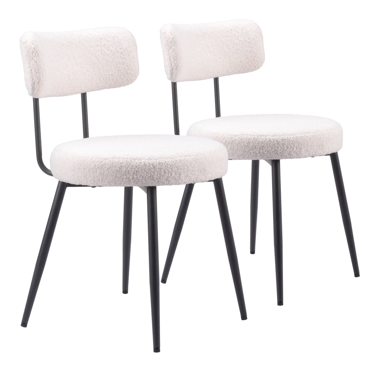 Dining Chair (Set of 2) Ivory - Modern & Ergonomic Seating for Home & Office