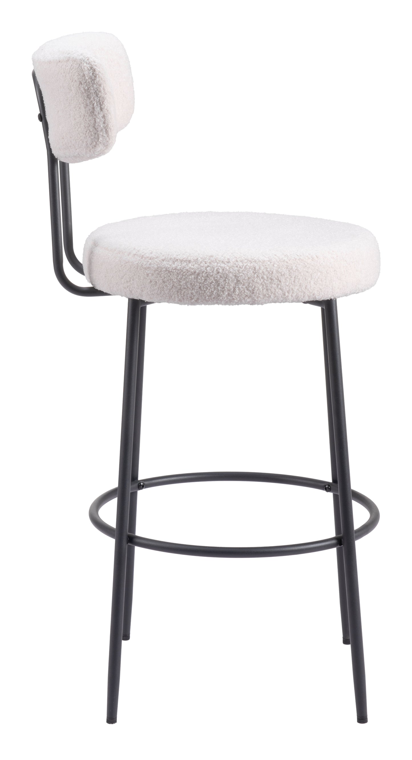 Tabouret de bar Blanca (lot de 2) Ivoire