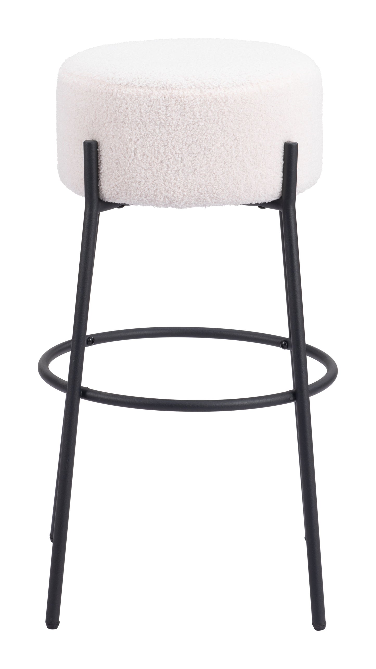 Tabouret de bar Blanche (lot de 2) Ivoire